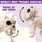 Halloween Poseable Puppy Skeleton Pose-N-Stay Plastic Dog Bones for Halloween Indoor Outdoor Decor Spooky Scene Party Favors Decor